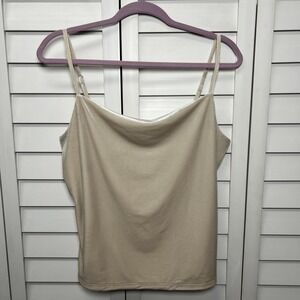 Banana Republic Velvet Cowl Neck Camisole Size Large Crystal Sand NWT